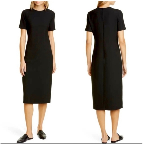 Jenni Kayne Dresses & Skirts - Jenni Kayne Plume Short Sleeve Midi Dress in Black